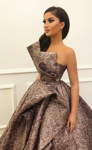 Dusty Rose Ball Gown - FJOLLANILA